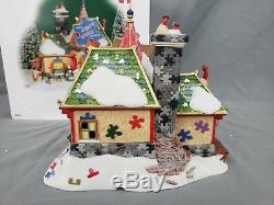 Department 56 North Pole Jolly's Jigsaw Puzzle Workshop Christmas Village w Box