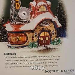 Department 56 North Pole KOLD Radio Lighted Porcelain Bldg #56.56761