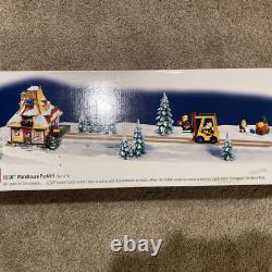 Department 56 North Pole LEGO Warehouse Forklift Not CompleteRuns Great