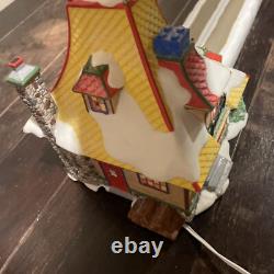 Department 56 North Pole LEGO Warehouse Forklift Not CompleteRuns Great