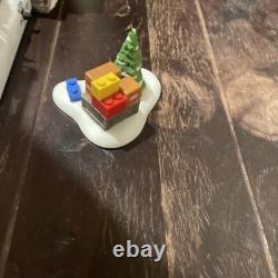 Department 56 North Pole LEGO Warehouse Forklift Not CompleteRuns Great