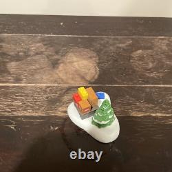 Department 56 North Pole LEGO Warehouse Forklift Not CompleteRuns Great