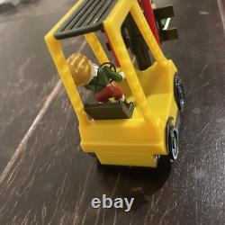 Department 56 North Pole LEGO Warehouse Forklift Not CompleteRuns Great