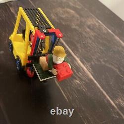 Department 56 North Pole LEGO Warehouse Forklift Not CompleteRuns Great