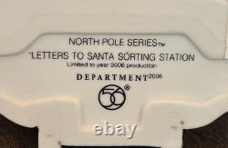 Department 56-North Pole Letters To Santa Sorting Station village Light Up M64M