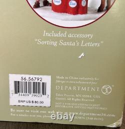 Department 56-North Pole Letters To Santa Sorting Station village Light Up M64M