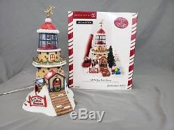 Department 56 North Pole Light The Way Santa's Beacon Christmas Village w Box