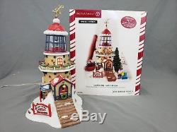 Department 56 North Pole Light The Way Santa's Beacon Christmas Village w Box