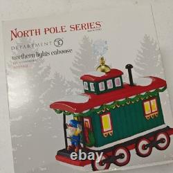 Department 56 North Pole Northern Lights Caboose 4050968 New & Really Rare