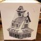 Department 56 North Pole Reindeer Barn Porcelain Hand Painted 1990