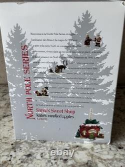 Department 56 North Pole SANTA'S CANDY SHOP KATIE'S CANDIED APPLES NEW NRFB