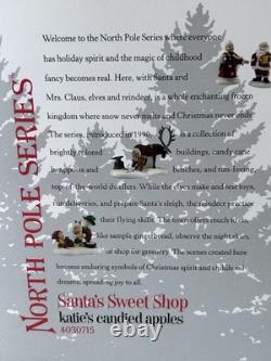 Department 56 North Pole SANTA'S CANDY SHOP KATIE'S CANDIED APPLES NEW NRFB