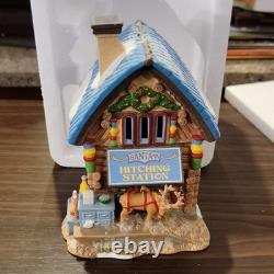 Department 56 North Pole Santa Hitching Station Porcelain House 2018 Ltd
