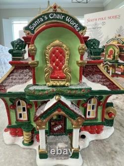 Department 56 North Pole, Santa's Chair Works NIB