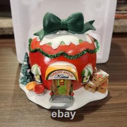 Department 56 North Pole Santa's Sweet Shop Katie's Candied Apples Illuminated