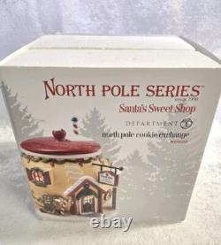 Department 56 North Pole Santa's Sweet Shop North Pole Cookie Exchange EUC