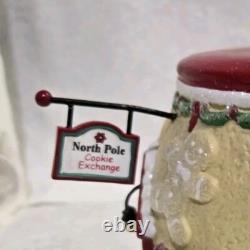 Department 56 North Pole Santa's Sweet Shop North Pole Cookie Exchange EUC