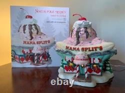 Department 56 North Pole Series 2012 Nana Split's Ice Cream Parlor NEW