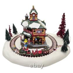 Department 56 North Pole Series #56782 North Pole Commuter Train Station (Works)