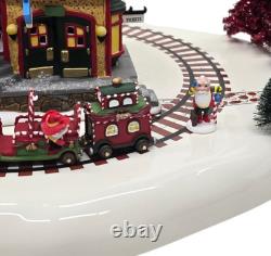 Department 56 North Pole Series #56782 North Pole Commuter Train Station (Works)