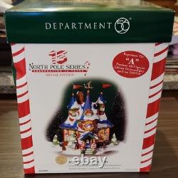 Department 56 North Pole Series Alfie's Toy School Porcelain House 2004