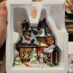Department 56 North Pole Series Alfie's Toy School Porcelain House 2004