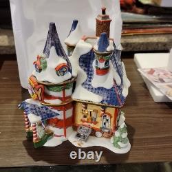Department 56 North Pole Series Alfie's Toy School Porcelain House 2004