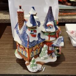 Department 56 North Pole Series Alfie's Toy School Porcelain House 2004