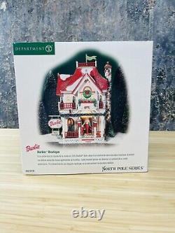 Department 56 North Pole Series Barbie Boutique #56.56739 2001 New in Sealed Box