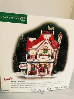Department 56 North Pole Series Barbie Boutique Brand New House 56.56739 2001