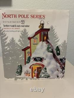 Department 56 North Pole Series Better Watch Out Coal Mine #808923 Retired