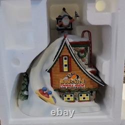 Department 56 North Pole Series Bob's Sled Thrill Ride Porcelain Lighted 2015