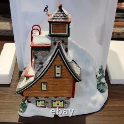 Department 56 North Pole Series Bob's Sled Thrill Ride Porcelain Lighted 2015