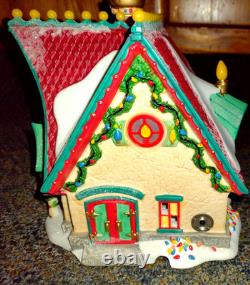Department 56 North Pole Series Brite Lites Bulb Factory Illuminated House Boxed