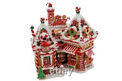 Department 56 North Pole Series- CHRISTMAS SWEET SHOP #56791 MISSING 1 FLAG