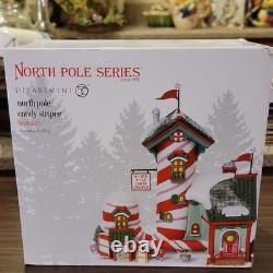 Department 56 North Pole Series Candy Striper Porcelain Illuminated House 2018