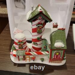Department 56 North Pole Series Candy Striper Porcelain Illuminated House 2018