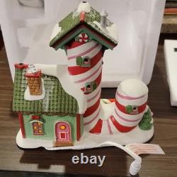 Department 56 North Pole Series Candy Striper Porcelain Illuminated House 2018
