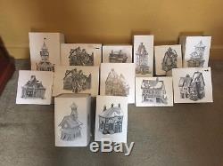Department 56 North Pole Series Christmas Villages Lot Of 12 Collectible