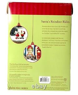 Department 56 North Pole Series Collection Santa's Reindeer Rides NEW Open Box
