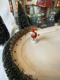 Department 56 North Pole Series Glacier Park Pavilion Animated Lighted Rink