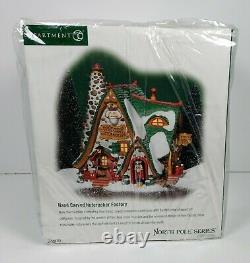 Department 56 North Pole Series Hand Carved Nutcracker Factory #56.56753 2002