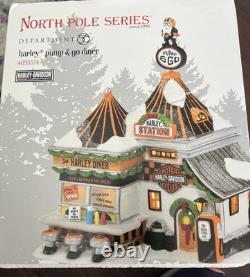Department 56 North Pole Series Harley Davidson Pump & Go Diner