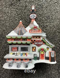Department 56 North Pole Series Harley Davidson Pump & Go Diner
