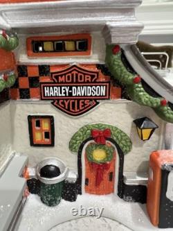 Department 56 North Pole Series Harley Davidson Pump & Go Diner