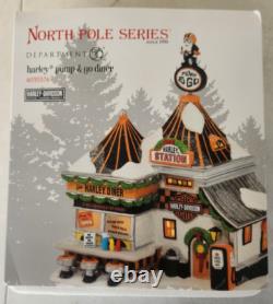 Department 56 North Pole Series Harley Pump & Go Diner #4035574 NEW