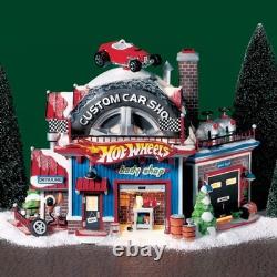 Department 56 North Pole Series Hot Wheel's Custom Car Shop #56.56784 NewithRare