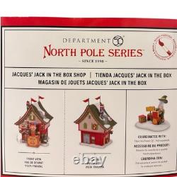 Department 56 North Pole Series Jacques' Jack In The Box Shop NIB