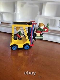 Department 56 North Pole Series LEGO WAREHOUSE FORKLIFT Set of 5 New In Box