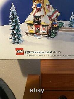 Department 56 North Pole Series LEGO Warehouse Forklift 5 Piece NEW RARE